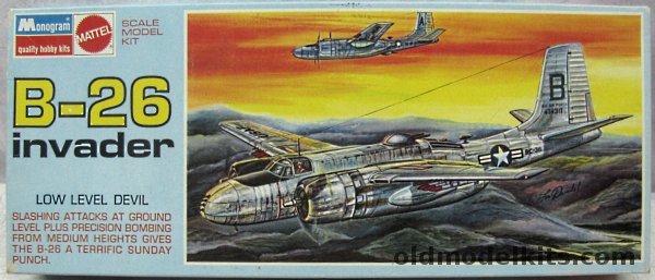 Monogram 1/67 B-26 Invader - Blue Box Issue, 6818 plastic model kit